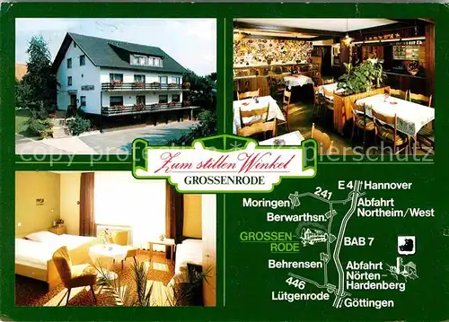 AK / Ansichtskarte Grossenrode Hotel Gasthof Zum stillen Winkel Gaststube Zimmer Kat. Moringen