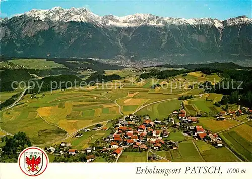 AK / Ansichtskarte Patsch Sommer und Wintererholungsort Alpenpanorama Fliegeraufnahme Kat. Patsch