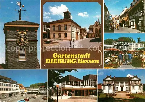 AK / Ansichtskarte Dieburg Rathaus Marktplatz Kat. Dieburg