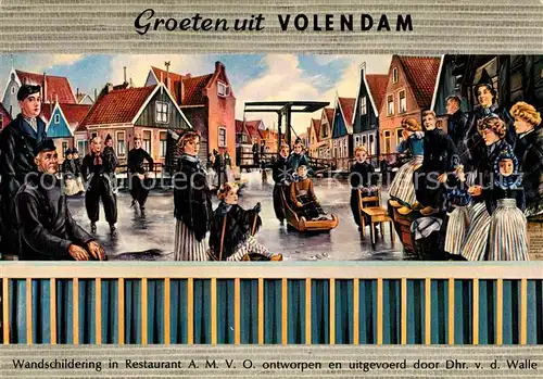 AK / Ansichtskarte Volendam Restaurant A.M.V.O. Kat. Niederlande