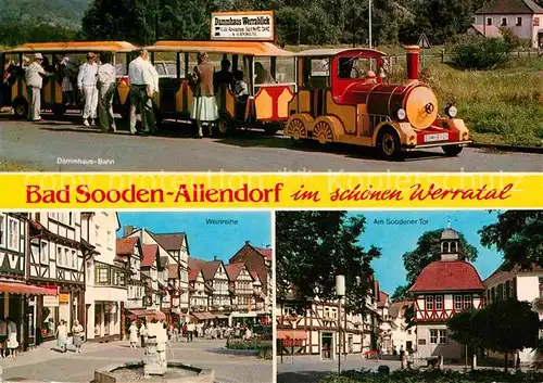 AK / Ansichtskarte Bad Sooden Allendorf Dammhaus Bahn Soodener Tor Weinreihe Kat. Bad Sooden Allendorf