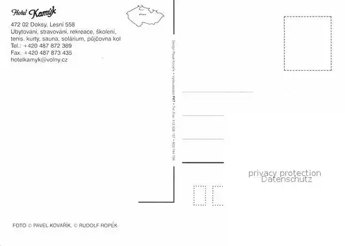 AK / Ansichtskarte Doksy Hirschberg See  Hotel Kamyk Kat. Doksy 