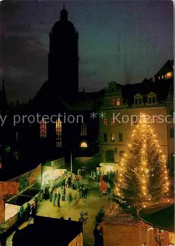 AK / Ansichtskarte Meissen Elbe Sachsen Weihnachtsmarkt Kat. Meissen