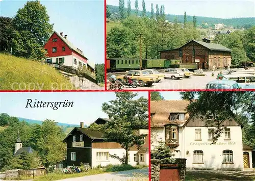AK / Ansichtskarte Rittersgruen Museum Oberrittersgruen Schmalspurbahnhof Kat. Rittersgruen
