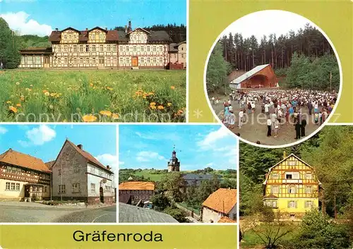 AK / Ansichtskarte Graefenroda Gasthaus Zum Ried Naherholungsgebiet Alte Lache Jugendherberge Kat. Graefenroda