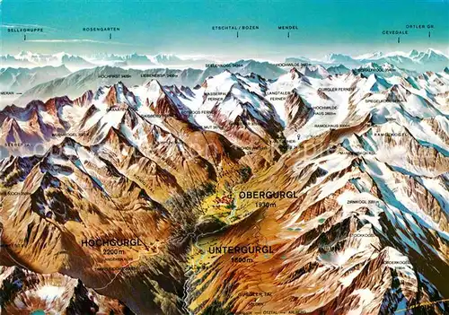 AK / Ansichtskarte Obergurgl Soelden Tirol Panorama  Kat. Soelden oetztal