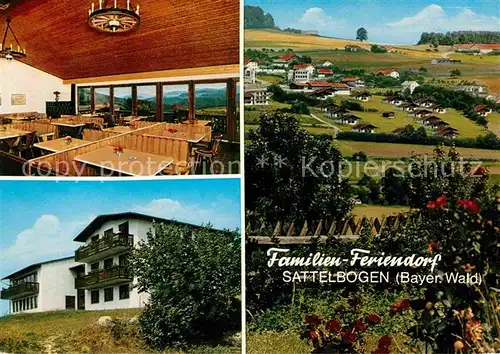 AK / Ansichtskarte Sattelbogen Familien Feriendorf Speisesaal Panorama Kat. Traitsching