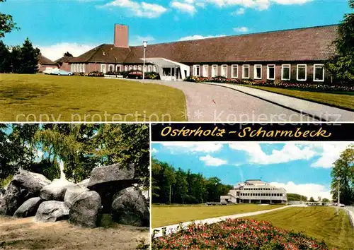 AK / Ansichtskarte Osterholz Scharmbeck Kreiskrankenhaus Huenengrab Kreishaus Kat. Osterholz Scharmbeck