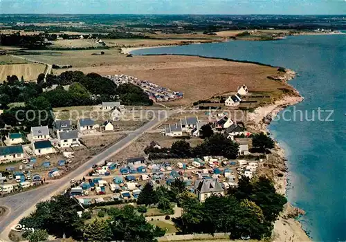 AK / Ansichtskarte Damgan Vue aerienne Kervoyal Campings Le Vaillant et Oasis Kat. Damgan