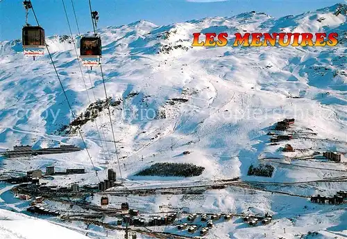 AK / Ansichtskarte Les Menuires Savoie Seilbahn Panorama 
