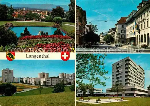 AK / Ansichtskarte Langenthal BE Park Quartier beim Spital Marktgasse Spital Kat. Langenthal