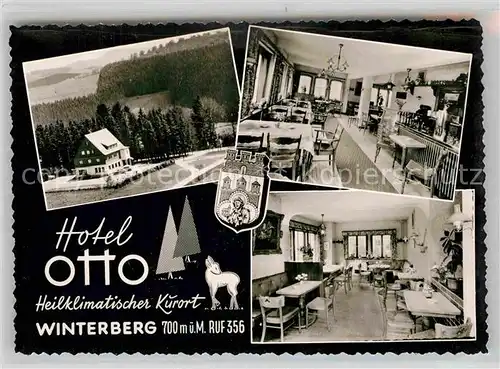 AK / Ansichtskarte Winterberg Hochsauerland Hotel Otto Kat. Winterberg