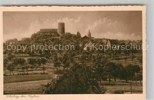 AK / Ansichtskarte Gleiberg Ansicht mit Burg Kupfertiefdruck