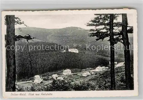 AK / Ansichtskarte Brilon Wald Panorama Blick zur Heilstaette Kat. Brilon
