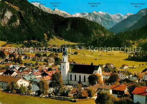 AK / Ansichtskarte Hindelang Bad Oberdorf Kugelhorn Alpelespitze Rauhhorn Kat. Bad Hindelang