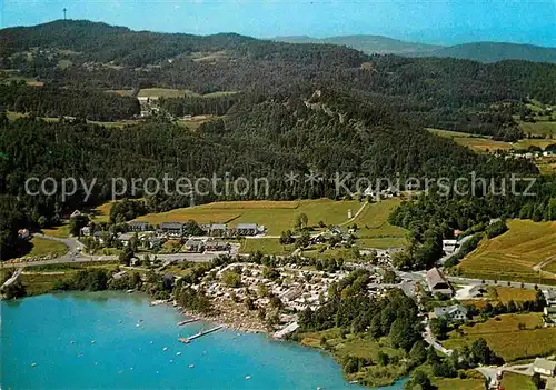 AK / Ansichtskarte Keutschach See Keutschachersee Campingplatz Fliegeraufnahme Kat. Keutschach am See