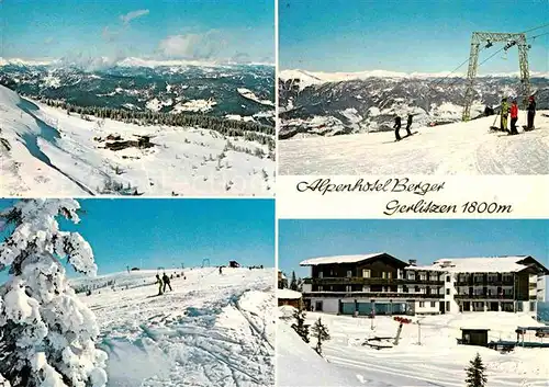 AK / Ansichtskarte Bodensdorf Ossiacher See Alpenhotel Berger Schigebiet Gerlitzen Alpenpanorama