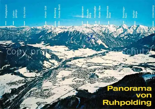AK / Ansichtskarte Ruhpolding Panorama  Kat. Ruhpolding