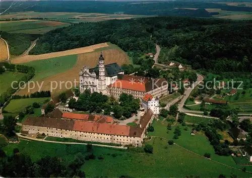 AK / Ansichtskarte Neresheim Fliegeraufnahme Abteikirche Kat. Neresheim