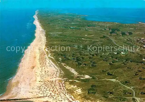 AK / Ansichtskarte Hoernum Sylt Fliegeraufnahme Strand Kersigsiedlung Kat. Hoernum (Sylt)