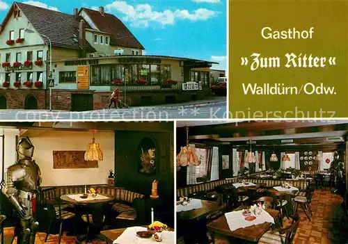 AK / Ansichtskarte Wallduern Gasthof Zum Ritter Gastraeume Kat. Wallduern