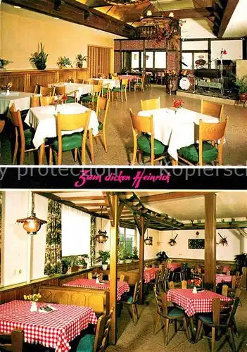 AK / Ansichtskarte Luedersfeld Restaurant Heinrich Dressler Gast und Gesellschaftsraum Kat. Luedersfeld
