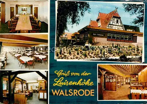 AK / Ansichtskarte Walsrode Lueneburger Heide Forellenlokal Kegelbahn Speisesaal Gastraeume Kat. Walsrode