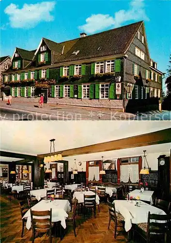 AK / Ansichtskarte Wermelskirchen Hotel Zur Eich Gastraum Kat. Wermelskirchen