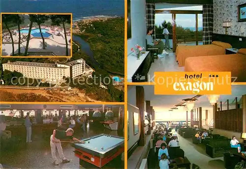 AK / Ansichtskarte Can Picafort Mallorca Hotel Exagon Zimmer Billard Gastraum Kat. Spanien