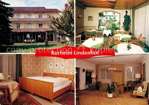 AK / Ansichtskarte Bad Woerishofen Kurheim Lindenhof Gast und Aufenthaltsraum Zimmer Kat. Bad Woerishofen