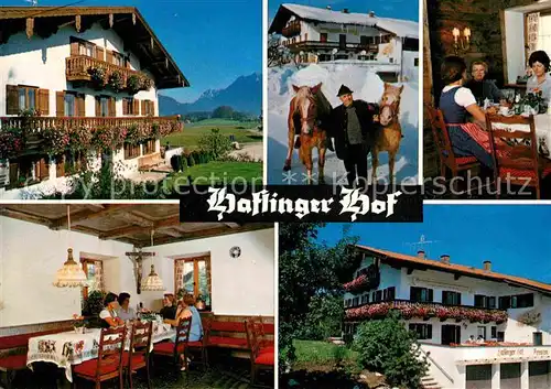 AK / Ansichtskarte Gschwall Cafe Pension Haflinger Hof Gaststube Terrasse Haflinger Kat. Inzell