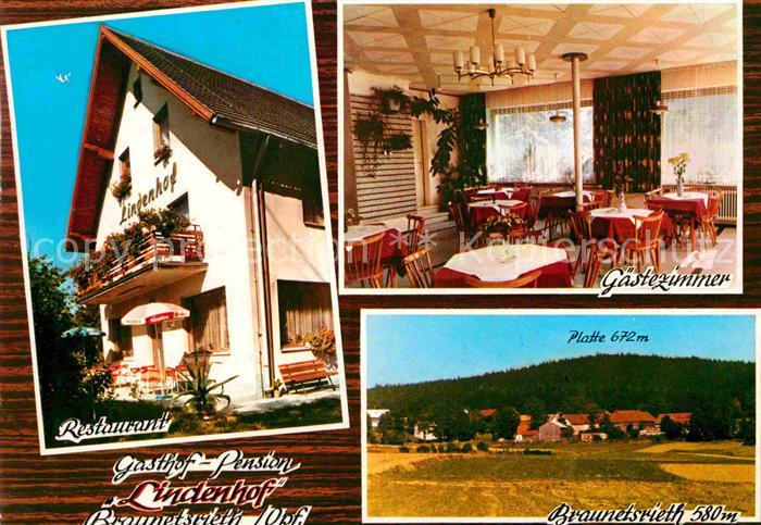 Ak Ansichtskarte Braunetsrieth Restaurant Pension Lindenhof