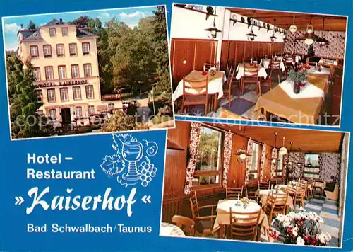 AK / Ansichtskarte Bad Schwalbach Hotel Restaurant Kaiserhof Gastraeume Kat. Bad Schwalbach