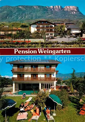 AK / Ansichtskarte St Pauls Eppan Pension Weingarten Liegewiese Kat. Bozen Suedtirol