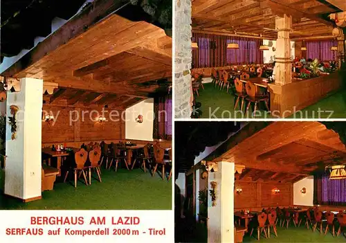 AK / Ansichtskarte Serfaus Tirol Berghaus am Lazid Gastraeume Kat. Serfaus