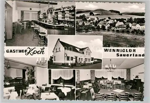 AK / Ansichtskarte Wennigloh Gasthof Koch Panorama Kat. Arnsberg