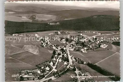 AK / Ansichtskarte Langewiese Flugaufnahme Kat. Winterberg