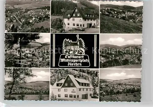 AK / Ansichtskarte Zueschen Sauerland Pension Zum treuen Bernhardiner Panoramen Kat. Winterberg