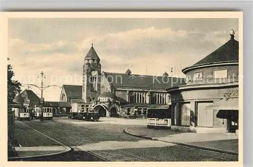 AK / Ansichtskarte Giessen Lahn Bahnhof Kupfertiefdruck Kat. Giessen