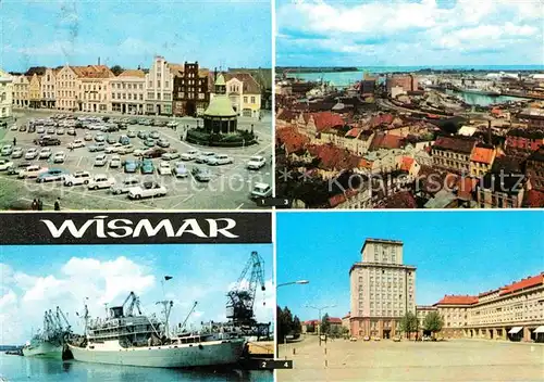 AK / Ansichtskarte Wismar Mecklenburg Markt ueberseehafen Platz des Friedens 