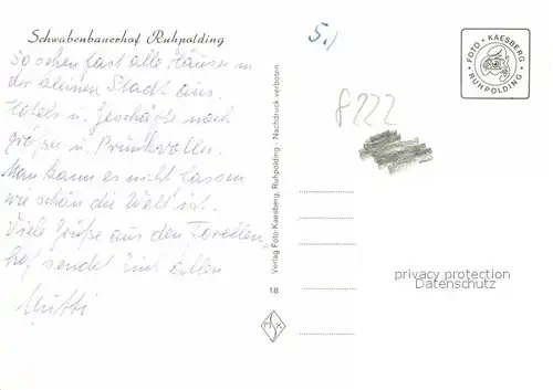 AK / Ansichtskarte Ruhpolding Schwabenbauerhof  Kat. Ruhpolding