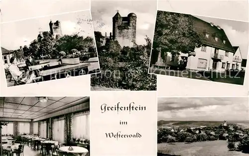 AK / Ansichtskarte Greifenstein Hessen Pension Konditorei Kunz Kat. Greifenstein