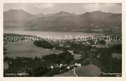 AK / Ansichtskarte Gmund Tegernsee Flugaufnahme Kat. Gmund a.Tegernsee