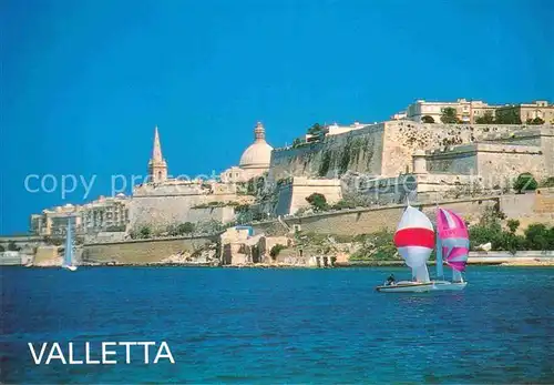 AK / Ansichtskarte Valletta Malta Segelbote Panorama Kat. Malta