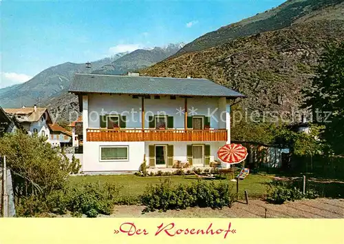 AK / Ansichtskarte Latsch Suedtirol Der Rosenhof