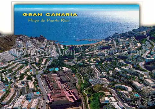 AK / Ansichtskarte Puerto Rico Gran Canaria Fliegeraufnahme Playa de Puerto Rico  Kat. Gran Canaria