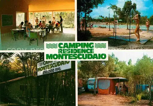 AK / Ansichtskarte Montescudaio Camping Residence Restaurant Schwimmbad