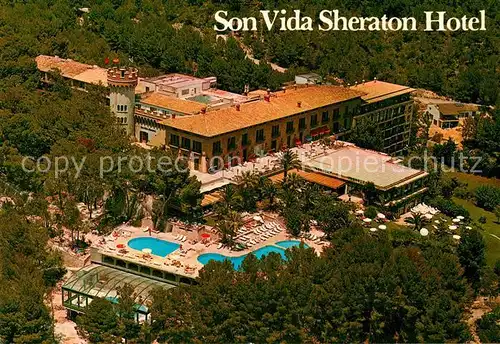 AK / Ansichtskarte Palma de Mallorca Son Vida Sheraton Hotel Fliegeraufnahme Kat. Palma de Mallorca