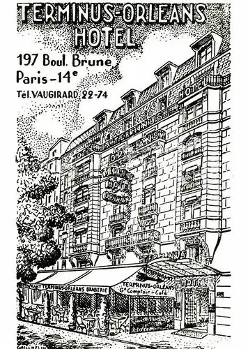 AK / Ansichtskarte Paris Terminus Orleans Hotel Zeichnung Kat. Paris