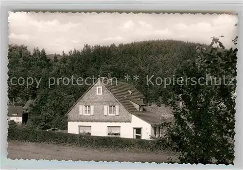 AK / Ansichtskarte Liesen Pension Haus Neuhofs Luftkurort Kat. Hallenberg